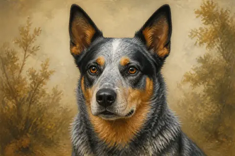 Australian Cattle Dog breed illustration