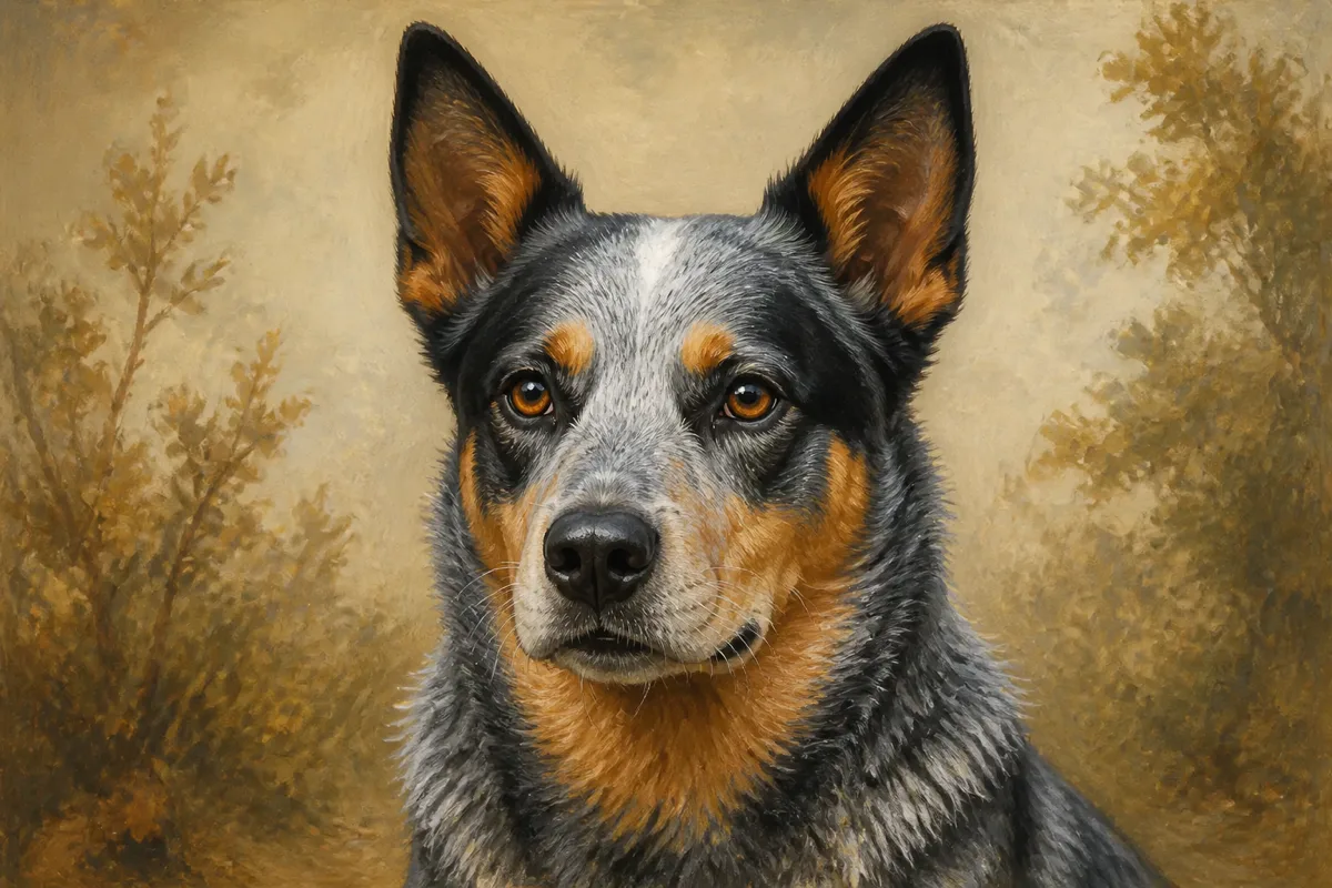 Australian Cattle Dog breed illustration