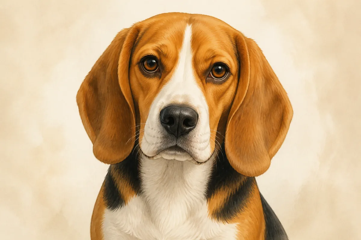 Beagle breed illustration