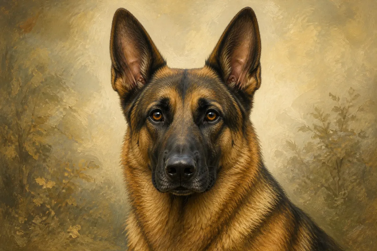 Belgian Malinois breed illustration