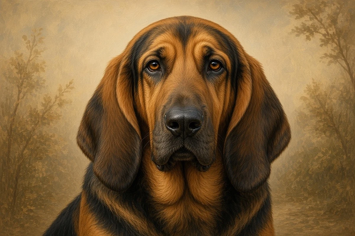 Bloodhound breed illustration