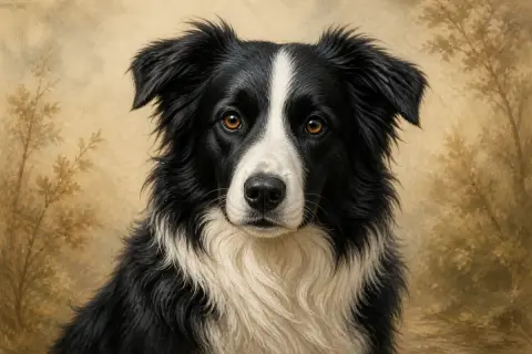 Border Collie breed illustration