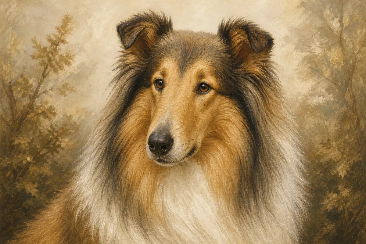 Collie breed illustration