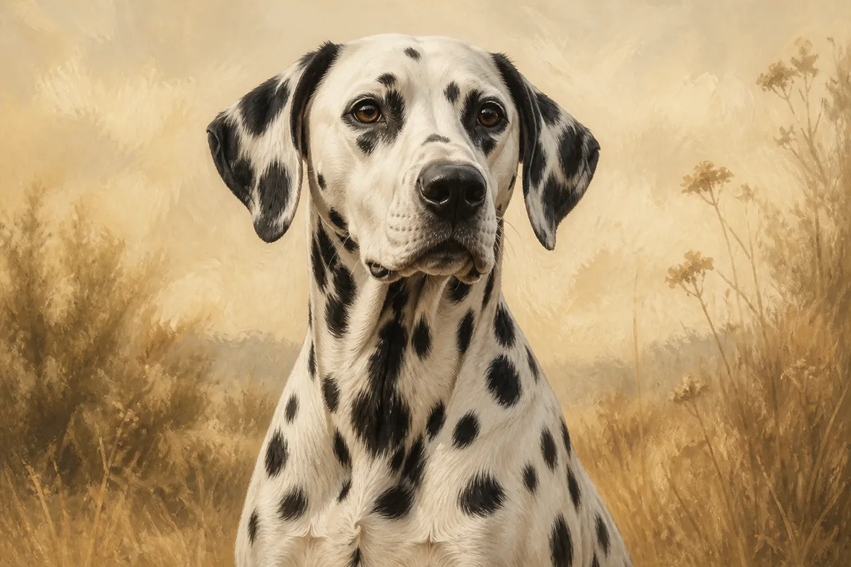 Dalmatian breed illustration