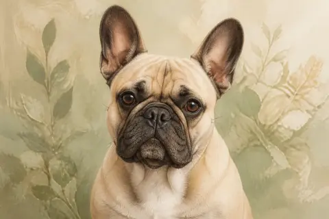 French Bulldog breed illustration