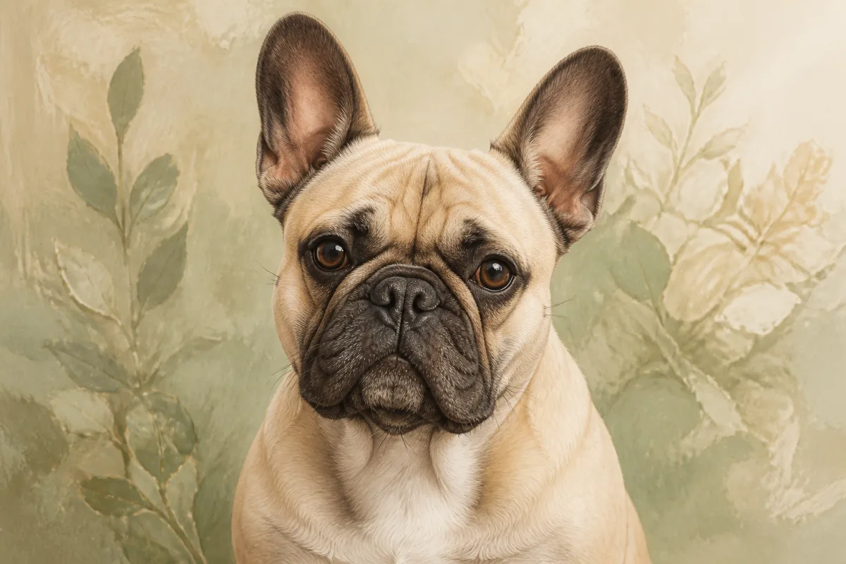 French Bulldog breed illustration