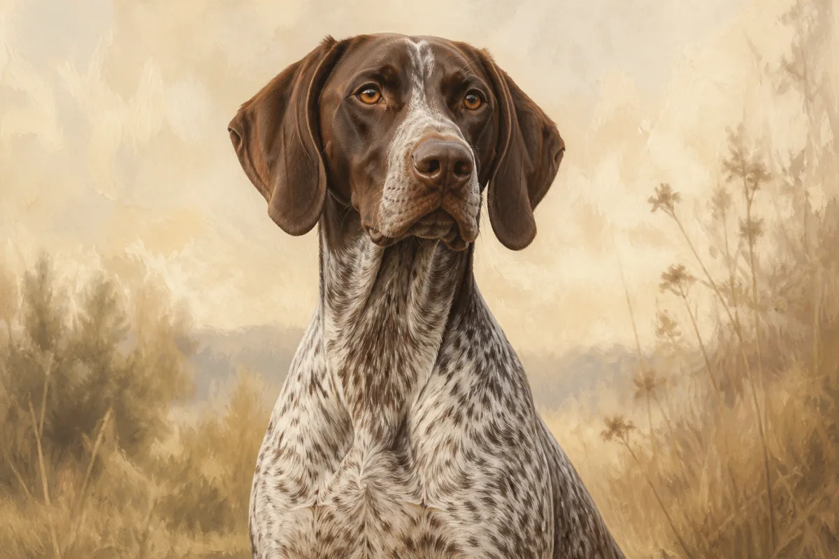 German Shorthaired Pointer breed illustration