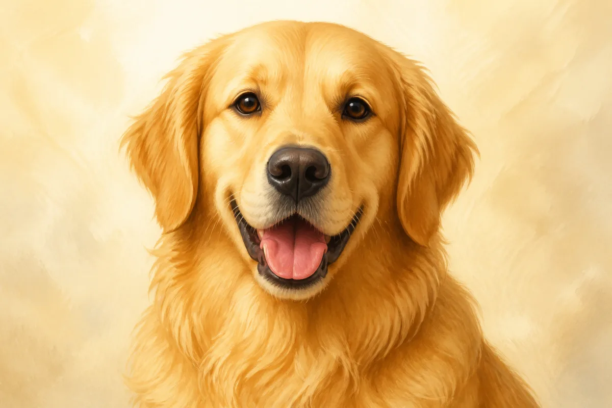 Golden Retriever breed illustration