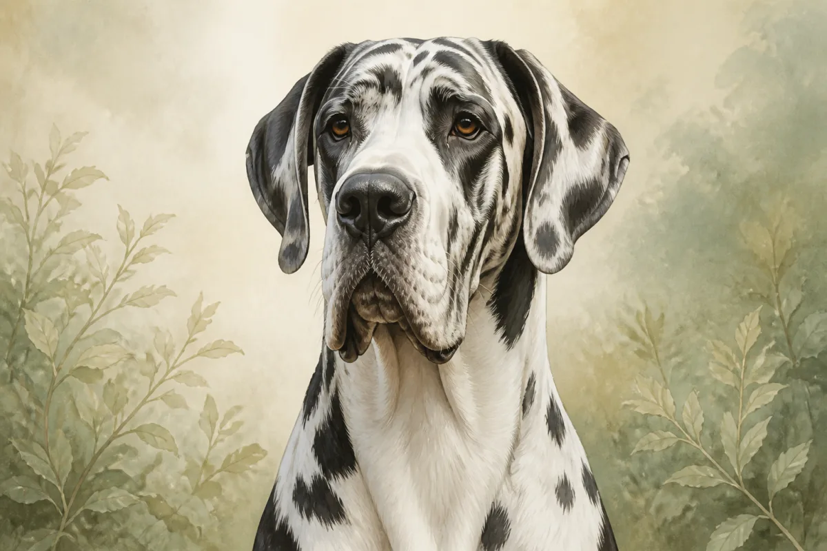Great Dane breed illustration