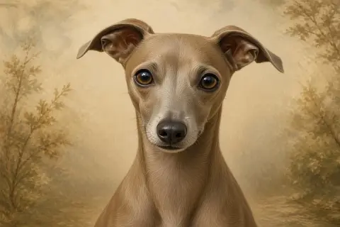 Italian Greyhound breed illustration