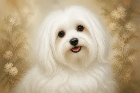 Maltese breed illustration