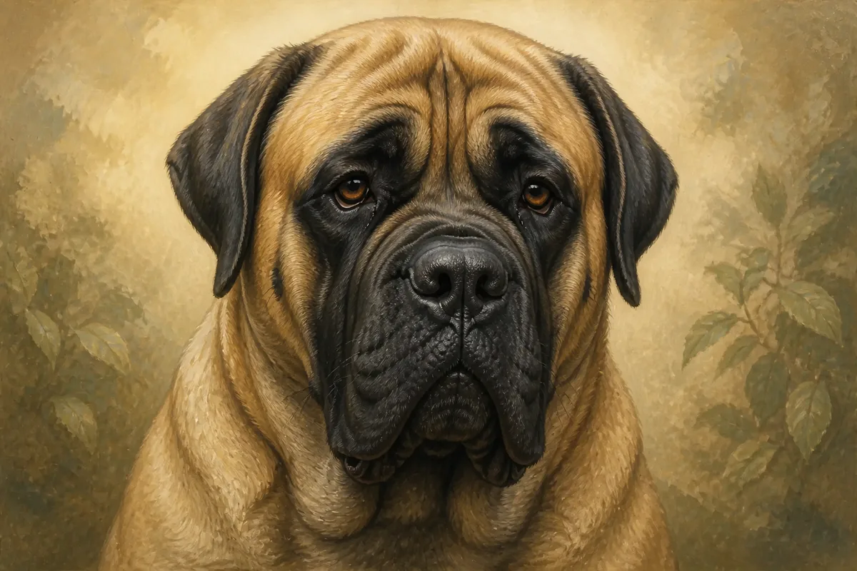 Mastiff breed illustration