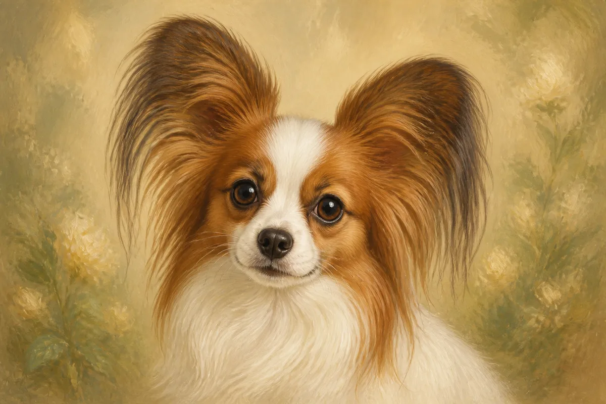 Papillon breed illustration