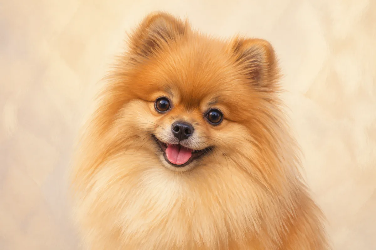 Pomeranian breed illustration