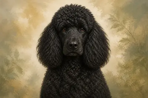 Portuguese Water Dog breed illustration