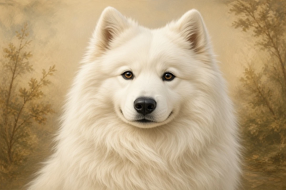 Samoyed breed illustration