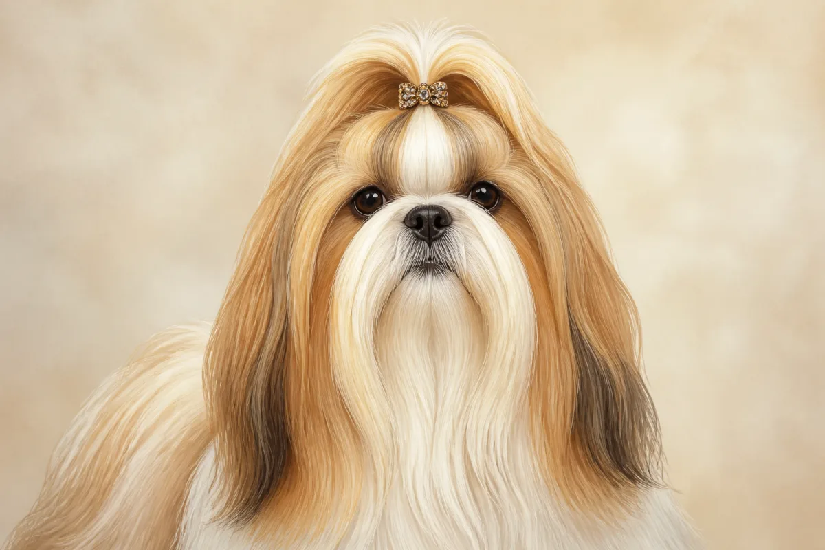 Shih Tzu breed illustration
