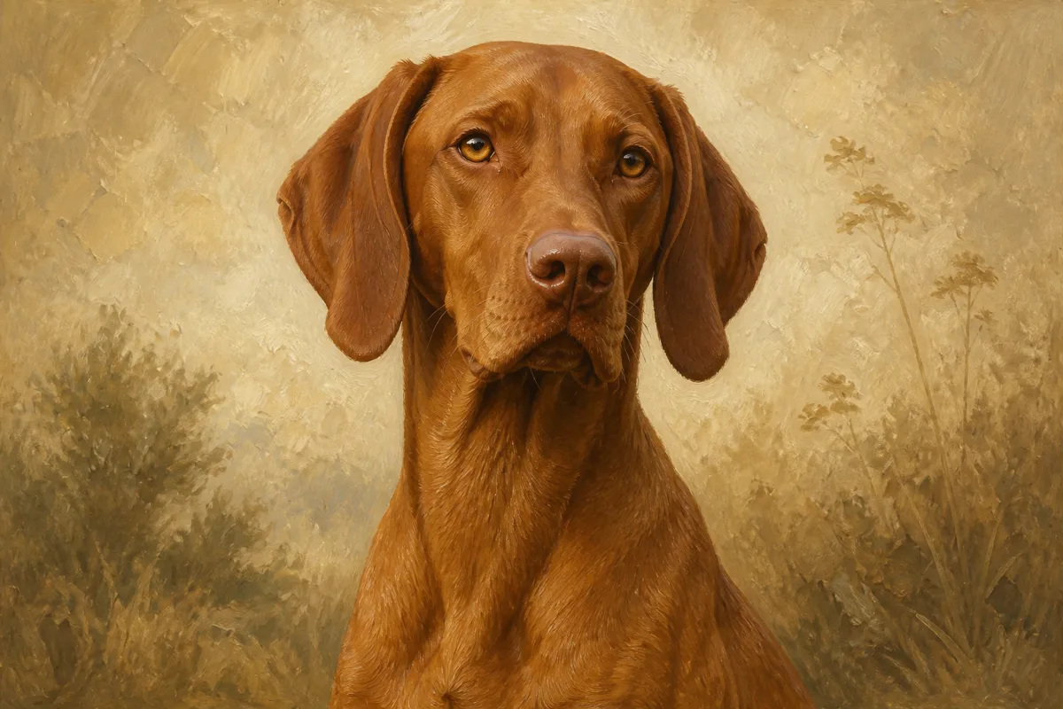 Vizsla breed illustration