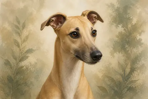 Whippet breed illustration
