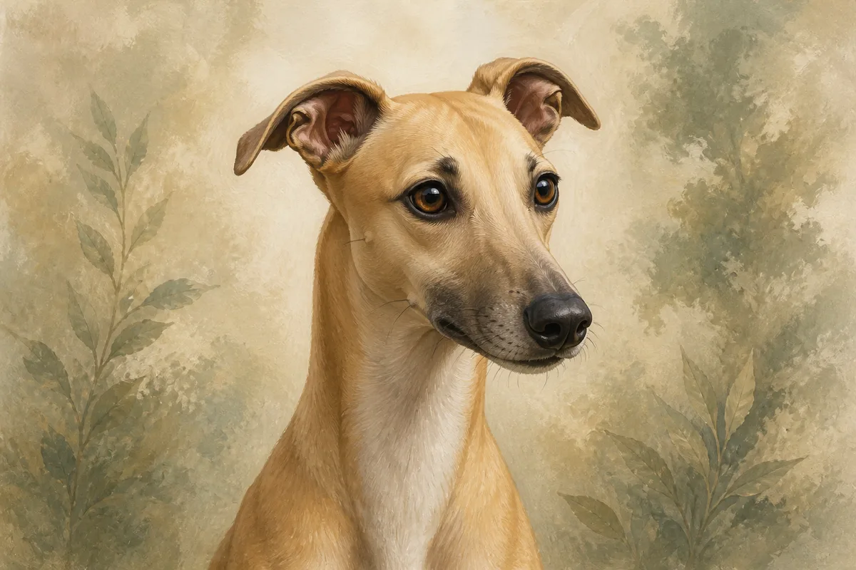 Whippet breed illustration