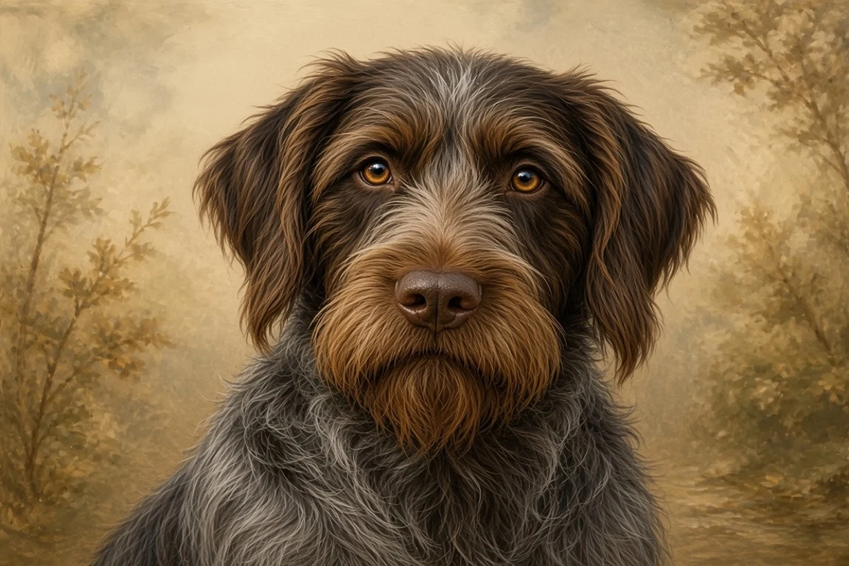 Wirehaired Pointing Griffon breed illustration