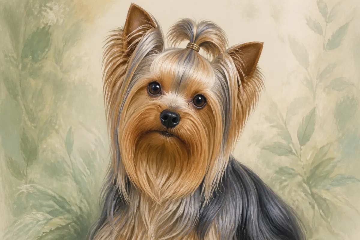 Yorkshire Terrier breed illustration
