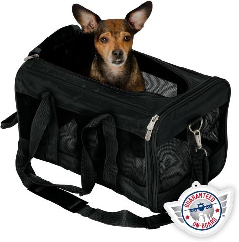 Sherpa Original Deluxe Airline Pet Carrier (Medium, Black)