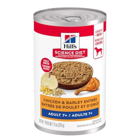 Hill's Science Diet Adult 7+ Chicken & Barley Entrée Wet Dog Food (12 × 13 oz)