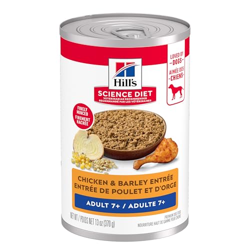 Hill's Science Diet Adult 7+ Chicken & Barley Entrée Wet Dog Food (12 × 13 oz)