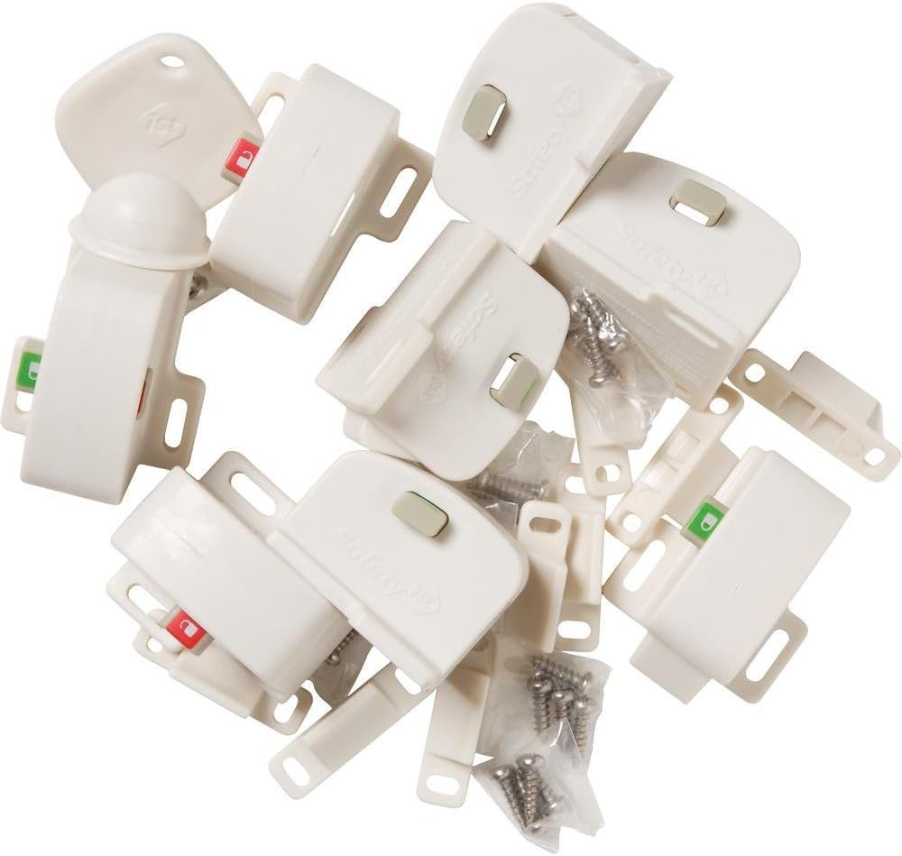 Safety 1st Magnetic Cabinet Locking System (8 Locks + 1 Key)