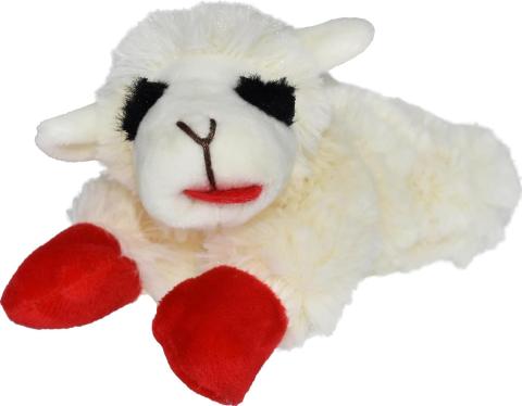 Multipet Lamb Chop Plush Dog Toy (6")