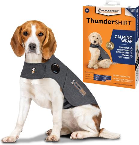 ThunderShirt Classic Dog Anxiety Jacket (Medium, Heather Gray)