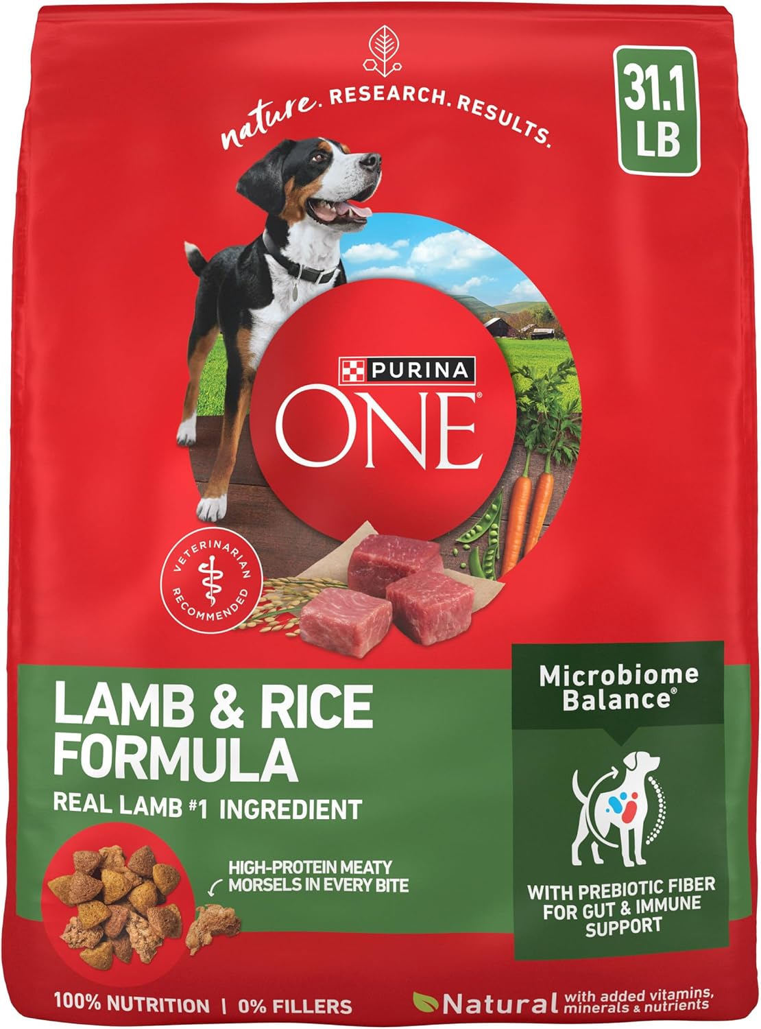 Purina ONE Lamb & Rice Dry Dog Food (31.1 lb)