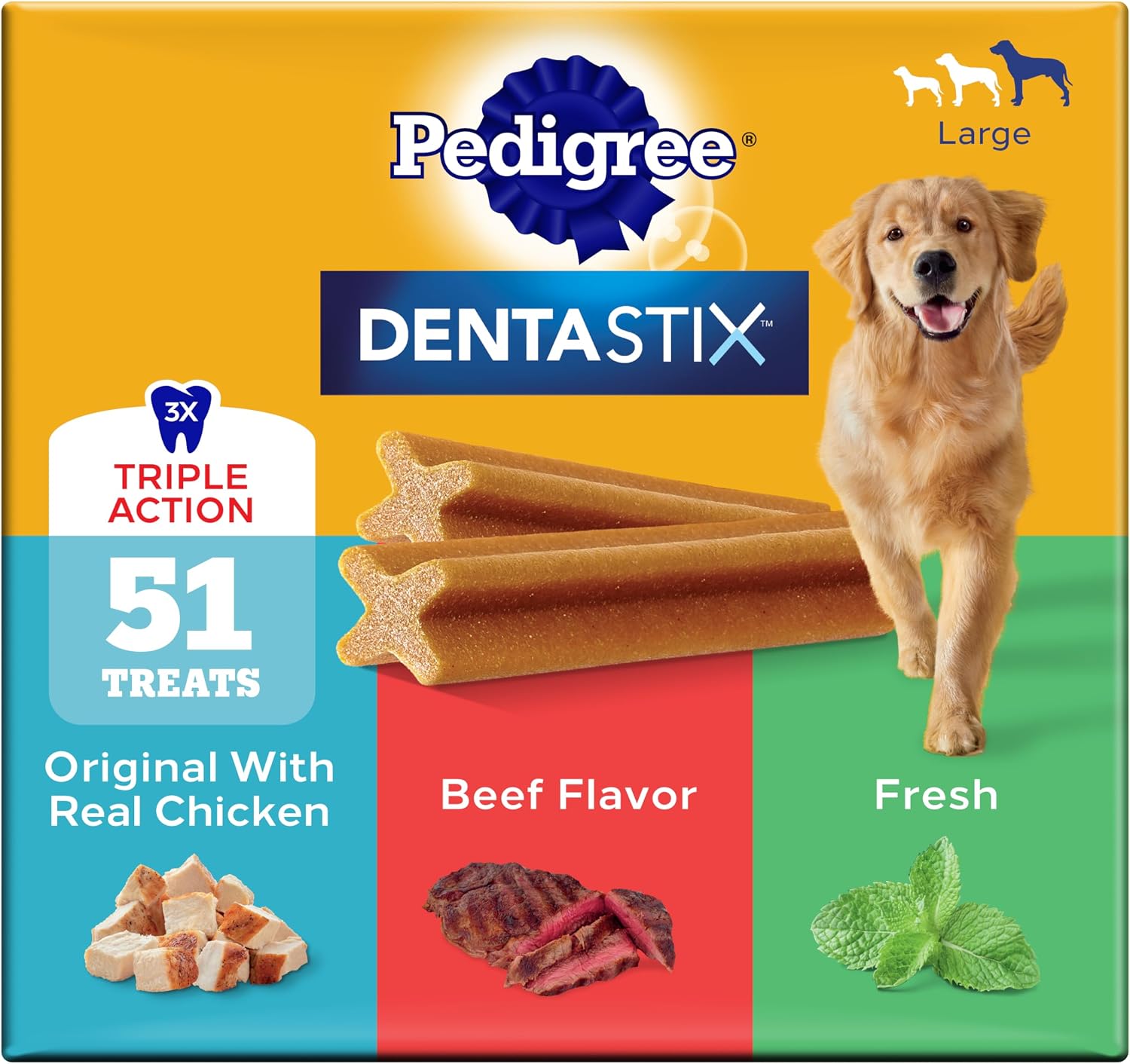 Pedigree Dentastix Large Breed Variety (51 Count)