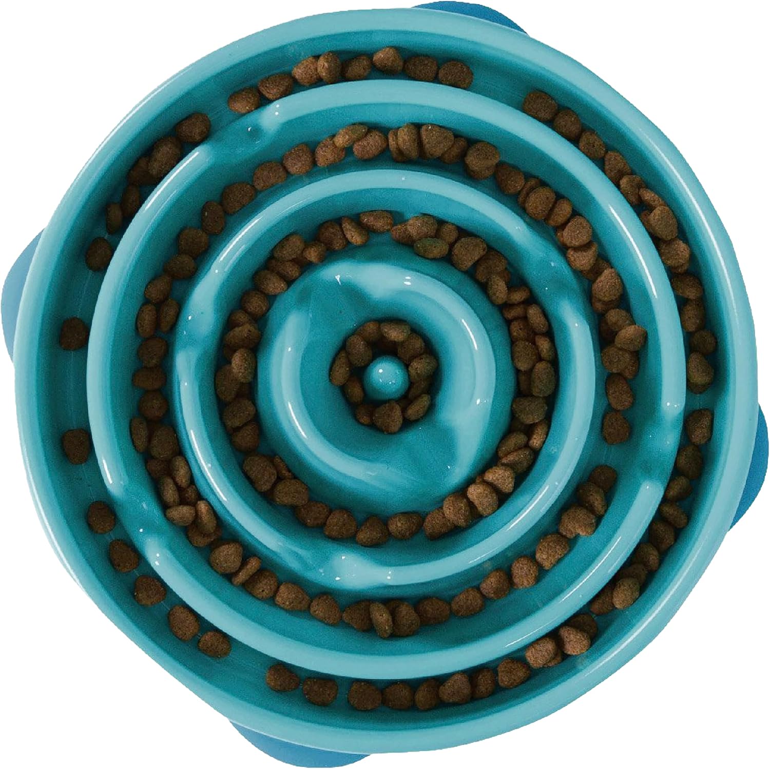 Outward Hound Fun Feeder Slo Bowl Large (Turquoise)
