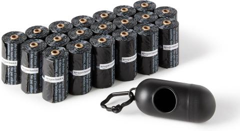 Amazon Basics Dog Poop Bags with Dispenser (300 Count)