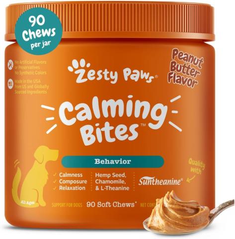 Zesty Paws Calming Bites Peanut Butter (90 Count)