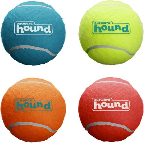 Outward Hound Squeaker Ballz (Medium 2.5", 4-Pack)