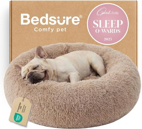 Bedsure Calming Donut Dog Bed (30", Medium)