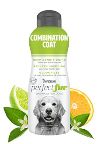 TropiClean Perfect Fur Combination Coat Dog Shampoo (16 oz)