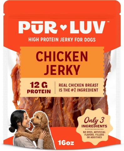 Pur Luv Chicken Jerky Dog Treats (16 oz)