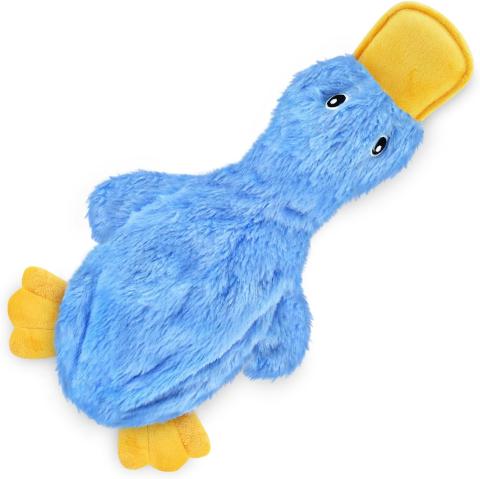 Best Pet Supplies Crinkle Duck Dog Toy (Blue)