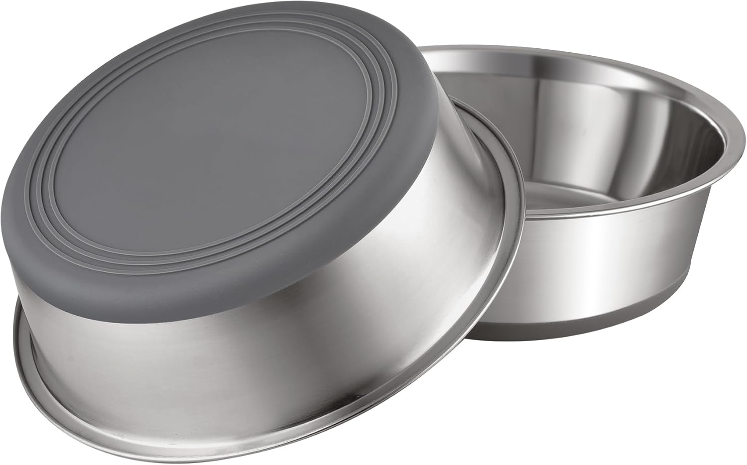 PEGGY11 Nonslip Stainless Dog Bowls (2-Pack)