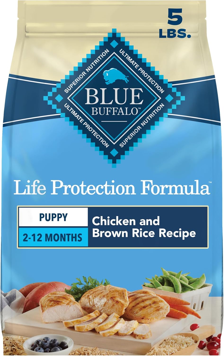 Blue Buffalo Life Protection Formula Puppy Chicken & Brown Rice (5 lb)