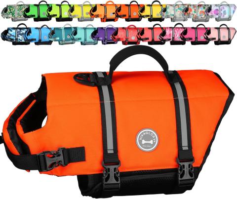 VIVAGLORY Ripstop Dog Life Vest