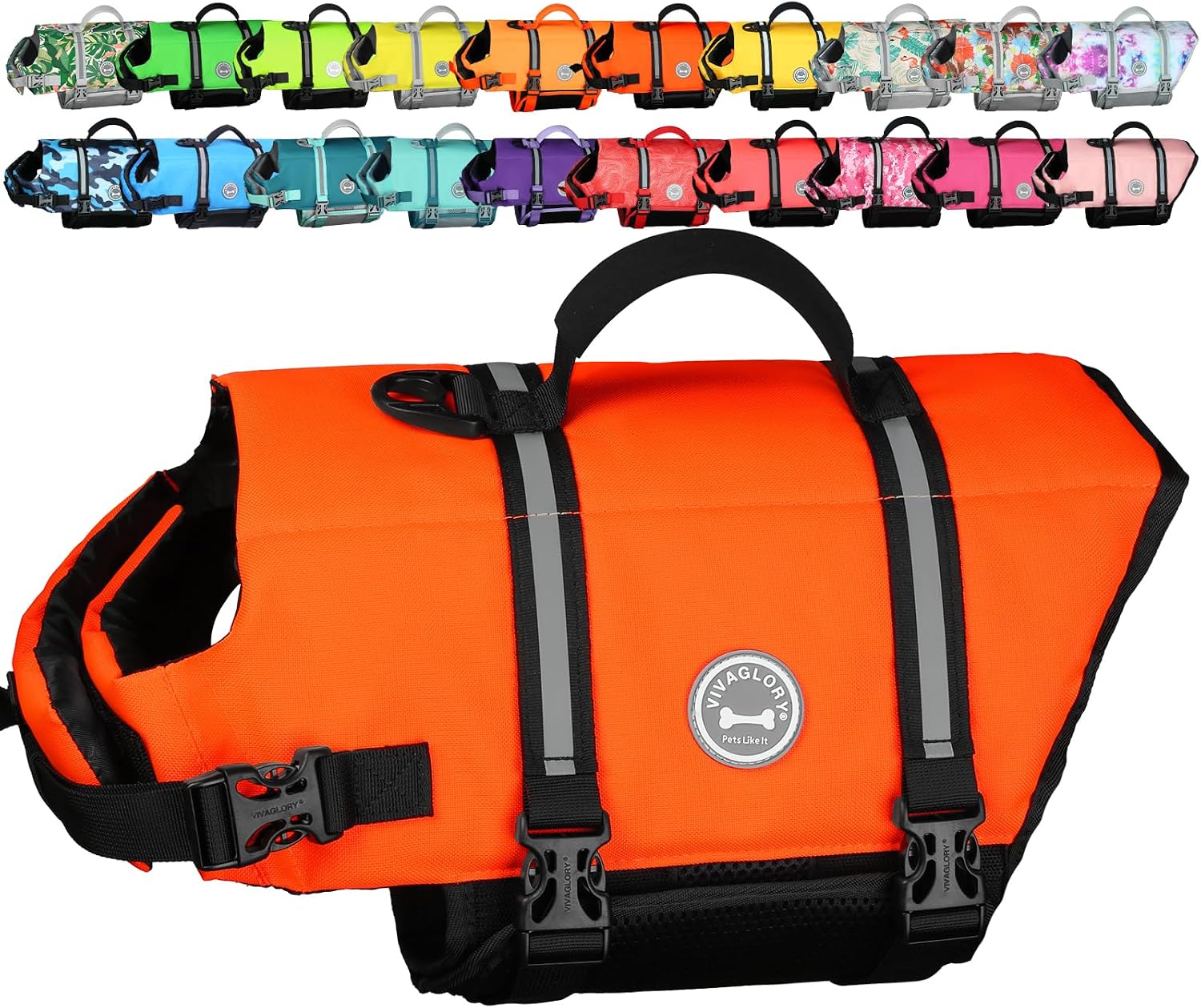 VIVAGLORY Ripstop Dog Life Vest