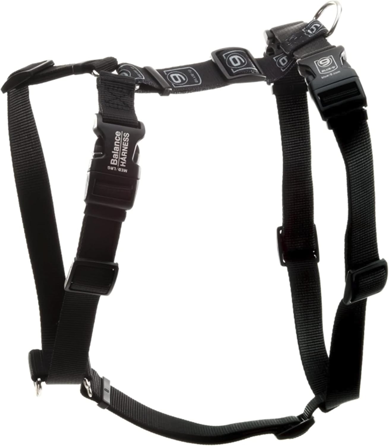 Blue-9 Buckle-Neck Balance Harness (Medium, Black)