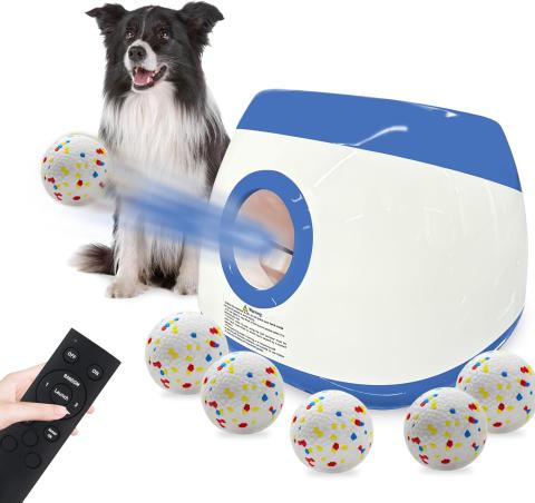 SOCO Automatic Ball Launcher with Remote (40–80 ft)